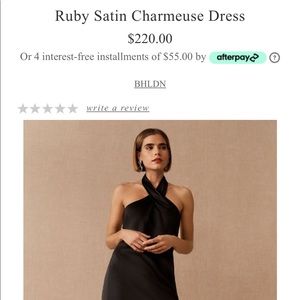 BHLDN Ruby Satin Chartreuse Bridesmaid Dress- sz 4